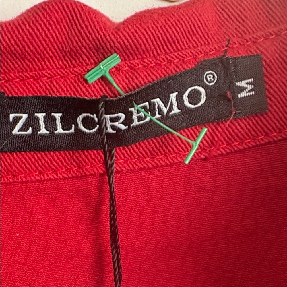 Vibrant Red Button Down Shirt - Picture 2 of 14